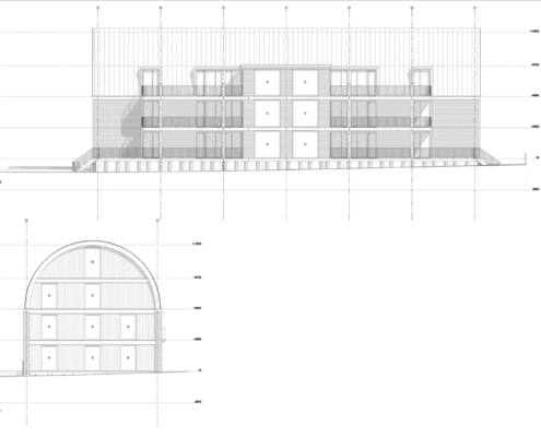 Ajax Life bouwtekening - appartementen renovatie