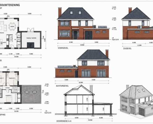 Ajax Life bouwtekening - concept bouwtekening tiny house